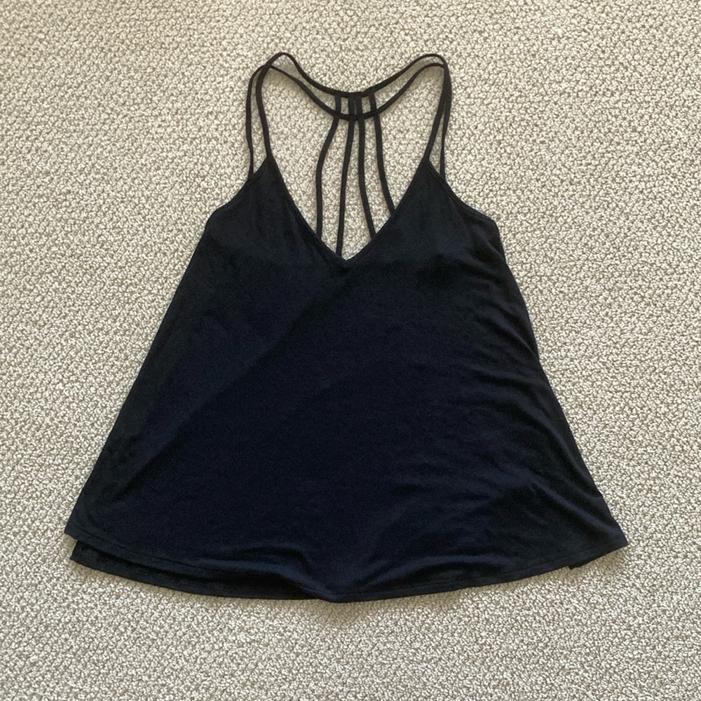 Express Strappy Black Tank Top Blouse Shirt Night Party Small Strappy Like New